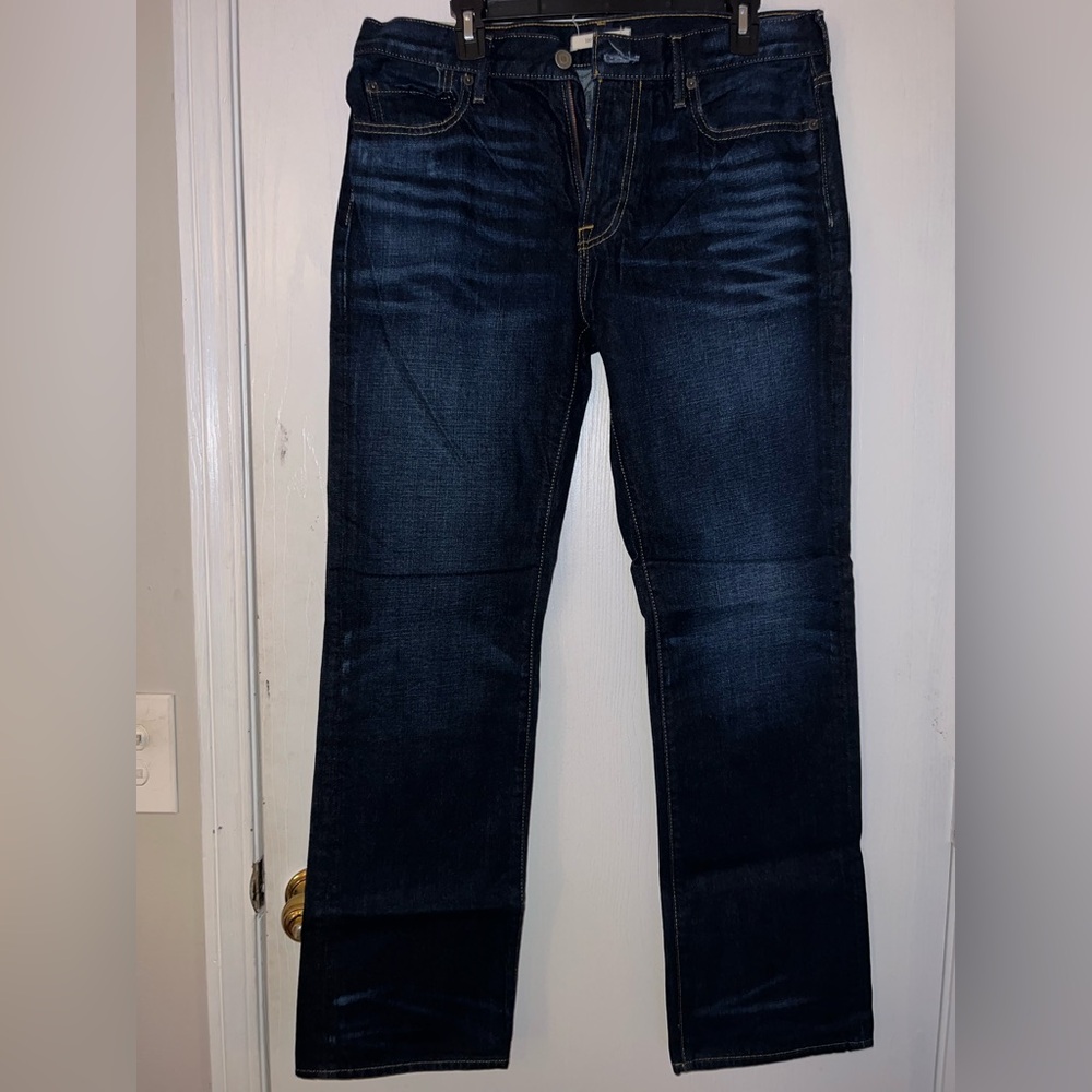 Men’s Abercrombie & Fitch Deep Indigo Straight Jeans